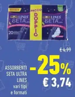 Conad Superstore Assorbenti seta ultra LINES offerta