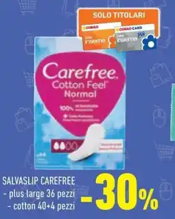 Conad Superstore Salvaslip CAREFREE offerta