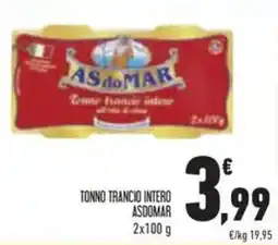 Conad Superstore Tonno trancio intero ASDOMAR offerta