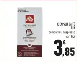 Conad Superstore 10 capsule caffè ILLY offerta