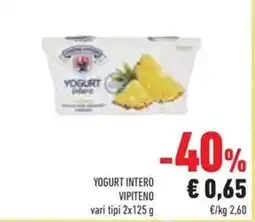 Conad Superstore Yogurt intero VIPITENO offerta