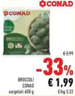 Conad Superstore Broccoli CONAD surgelati offerta