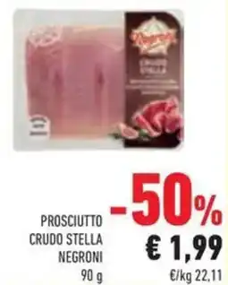 Conad Superstore Prosciutto crudo stella NEGRONI offerta