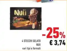 Conad Superstore 4 stecchi gelato NUII offerta