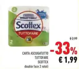 Conad Superstore Carta asciugatutto tuttofare SCOTTEX offerta