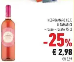 Conad Superstore Negroamaro i.g.t. LI TAMARICI offerta