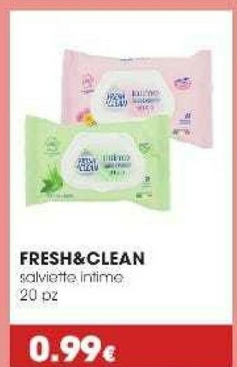 Tigotà Fresh&clean salviette intime offerta