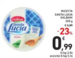 Spazio Conad Ricotta santa lucia GALBANI offerta
