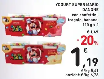 Spazio Conad Yogurt super mario DANONE offerta