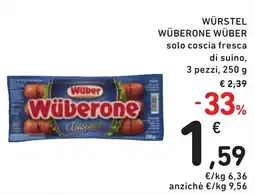Spazio Conad Würstel wüberone WÜBER offerta
