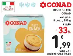 Spazio Conad Disco snack CONAD offerta