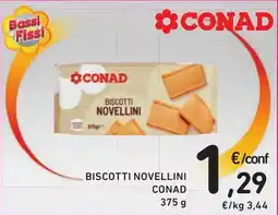 Spazio Conad Biscotti novellini CONAD offerta
