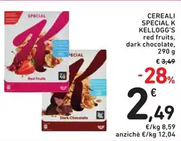 Spazio Conad Cereali special k KELLOGG'S offerta