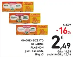 Spazio Conad Omogeneizzato di carne PLASMON offerta
