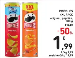 Spazio Conad Pringles XXL pack offerta