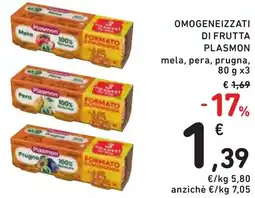 Spazio Conad Omogeneizzati di frutta PLASMON offerta