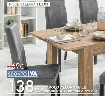 Mondo Convenienza Tavoli allungabili offerta