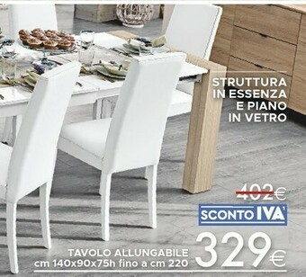 Mondo Convenienza Tavoli allungabili offerta