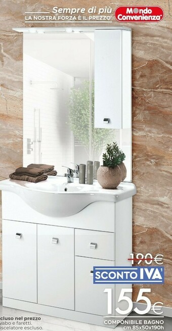 Mondo Convenienza Mobili bagno offerta