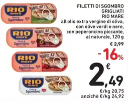Spazio Conad Filetti di sgombro grigliati RIO MARE offerta