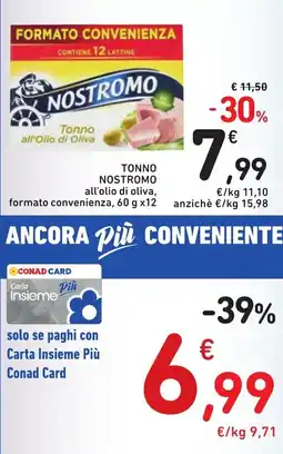 Spazio Conad Tonno NOSTROMO offerta