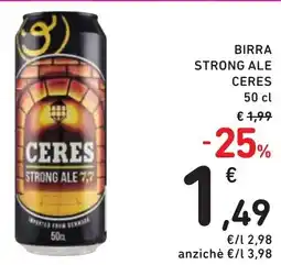 Spazio Conad Birra strong ale CERES offerta