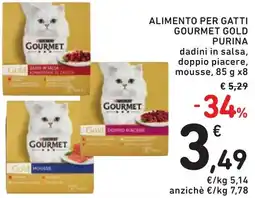 Spazio Conad Alimento per gatti gourmet GOLD PURINA offerta