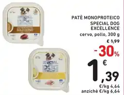 Spazio Conad Patè monoproteico SPECIAL DOG EXCELLENCE offerta