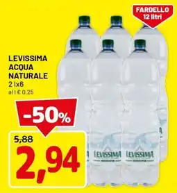 DPiù Levissima acqua naturale offerta