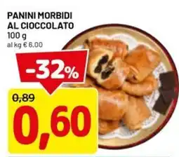 DPiù Panini morbidi al cioccolato offerta