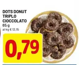 DPiù Dots donut triplo cioccolato offerta