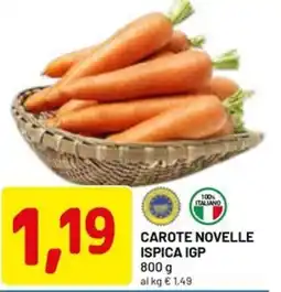 DPiù Carote novelle ispica IGP offerta