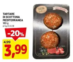 DPiù Tartare di scottona mediterranea offerta
