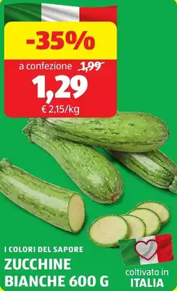 ALDI I colori del sapore zucchine bianche offerta