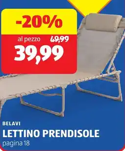 ALDI Belavi lettino prendisole offerta