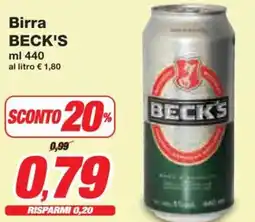 Prix Quality Birra BECK'S offerta