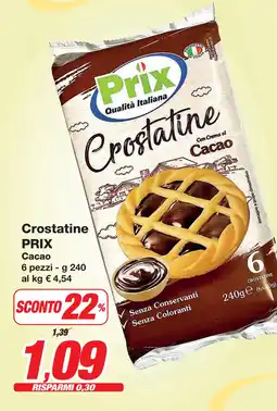Prix Quality Crostatine PRIX Cacao offerta