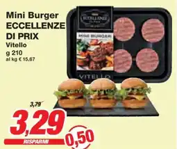 Prix Quality Mini Burger ECCELLENZE DI PRIX offerta