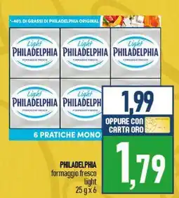 Ciro Amodio PHILADELPHIA formaggio fresco light offerta