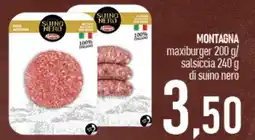 Ciro Amodio MONTAGNA maxiburger/ salsiccia di suino nero offerta