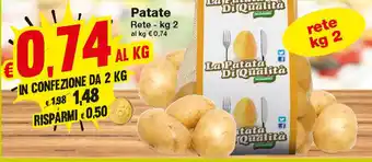 Prix Quality Patate, Rete - kg 2 al kg offerta