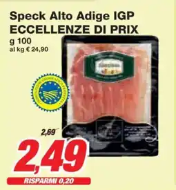 Prix Quality Speck Alto Adige IGP ECCELLENZE DI PRIX offerta