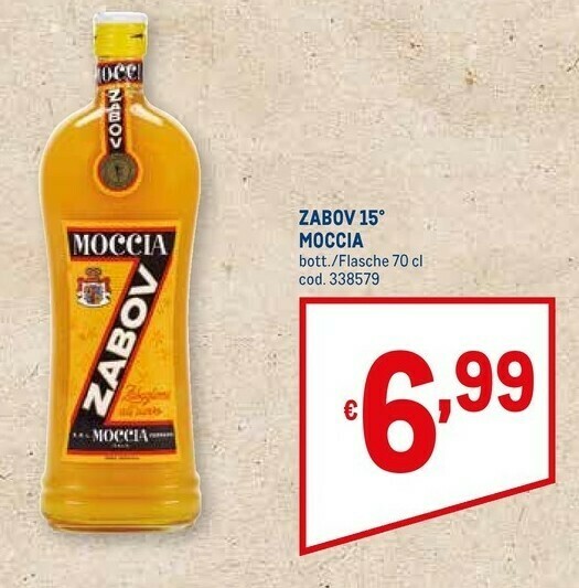 Zabov zabaglione all'uovo 700 g(ml) offerta di Metro
