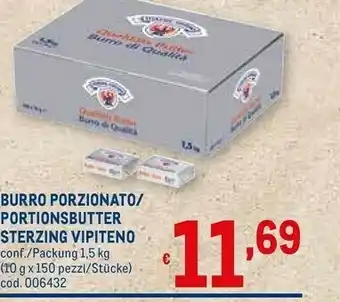 Sterzing vipiteno burro porzionato