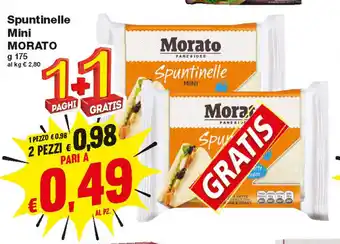 Prix Quality Morato Spuntinelle Mini 175g + Gratis offerta