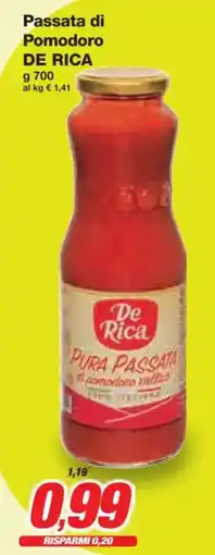 Prix Quality Passata di Pomodoro DE RICA offerta