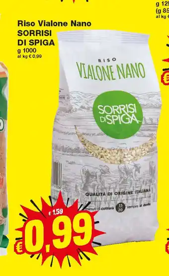 Prix Quality Sorrisi Di Spiga Riso Vialone Nano 1000g offerta