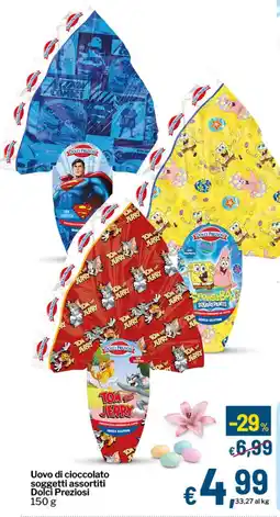 Qui Discount Uovo di cioccolato soggetti Dolci Preziosi offerta