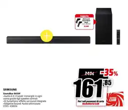 MediaWorld SAMSUNG Soundbar B650F offerta