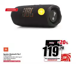 MediaWorld JBL Speaker Bluetooth Flip 7 offerta